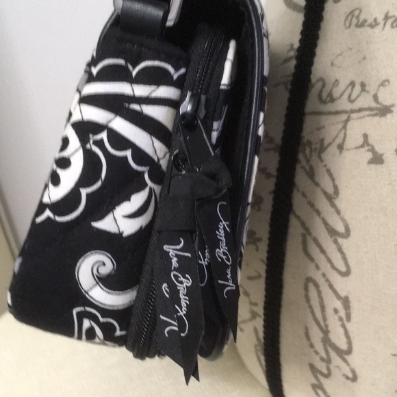 Vera Bradley Turn Lock Shoulder Crossbody Bag in Midnight Paisley - Picture 9 of 13